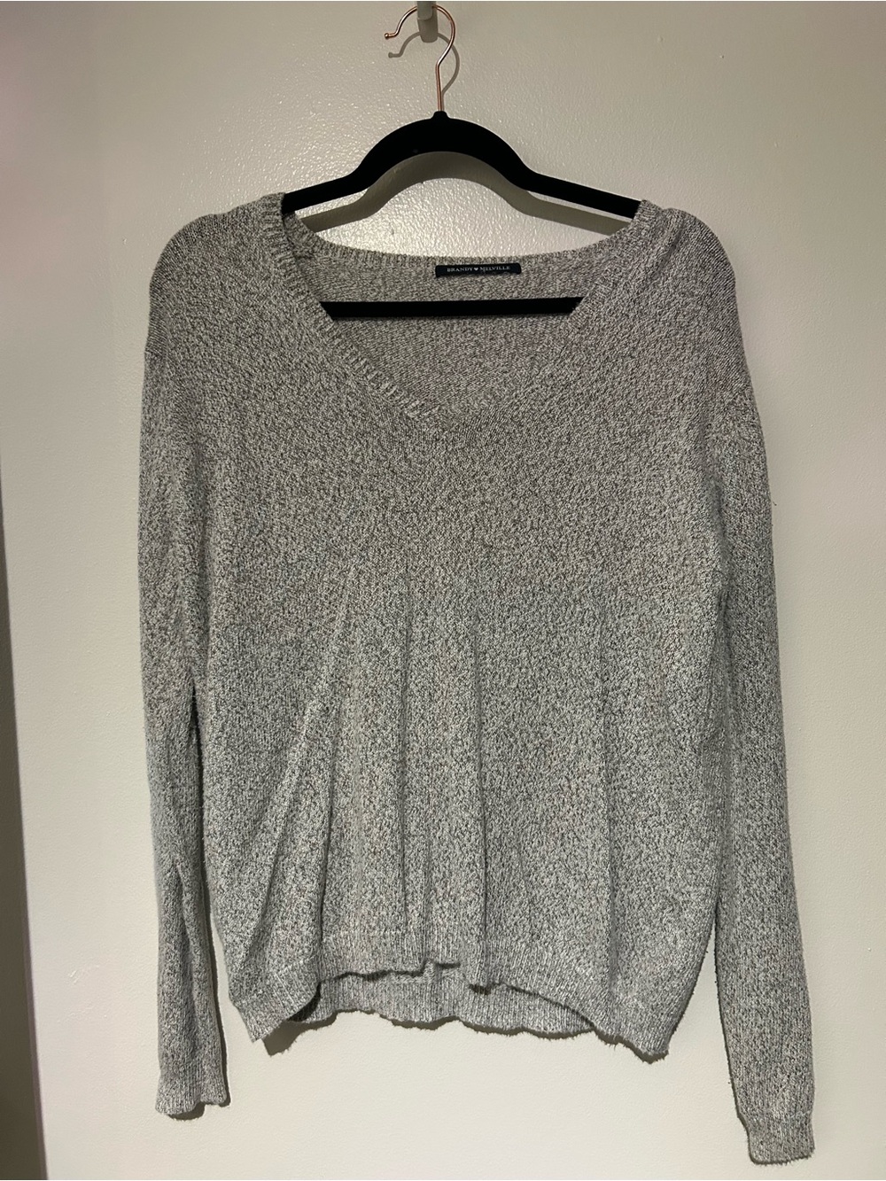 Brandy Melville Heather Gray Crewneck Sweater